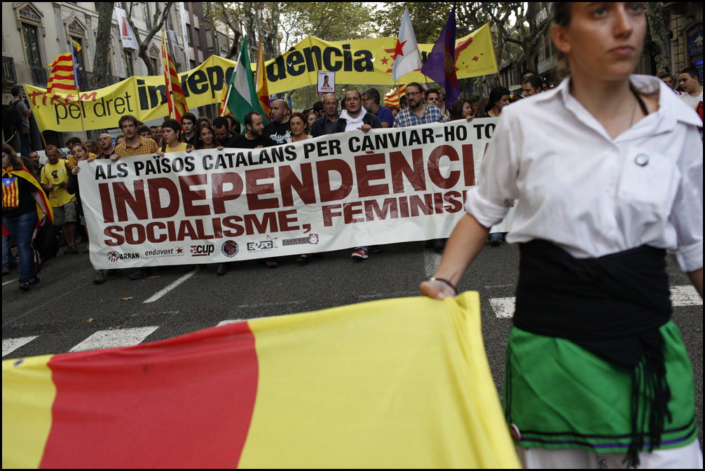 Manifestació de l'Esquerra Independentista l'Onze de Setembre de 2013