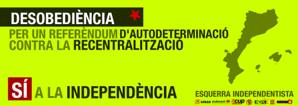 Sí a la independència, sí a la desobediència