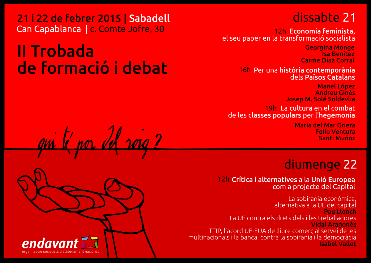 Trobada nacional de formació i debat  [Sabadell, 21 i 22 de febrer]