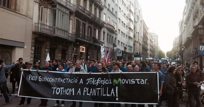 Tota la solidaritat amb la vaga dels treballadors i treballadores de Movistar!