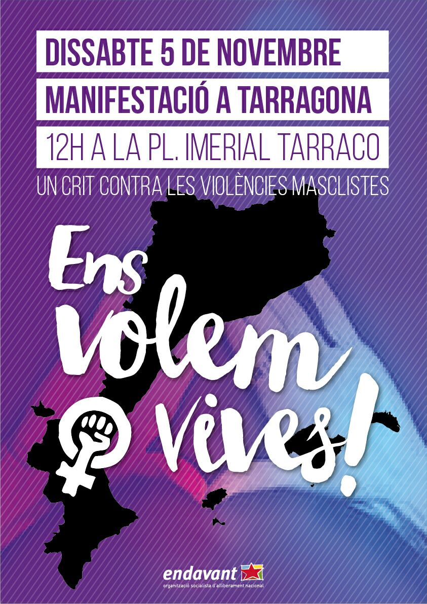 [5 de novembre] Manifestació a Tarragona contra els feminicidis