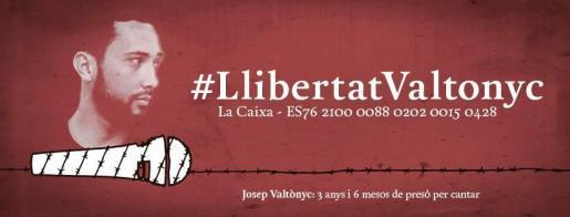 Contra la persecució a la lliure expressió d'idees, llibertat Valtònyc!