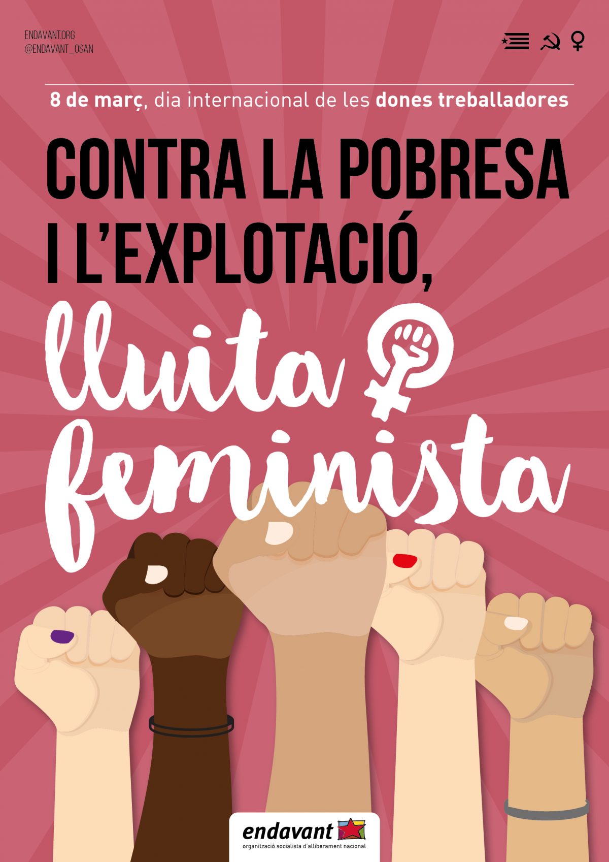 8 Març dia internacional de les dones treballadores. Contra l’explotació i la pobresa, lluita feminista!