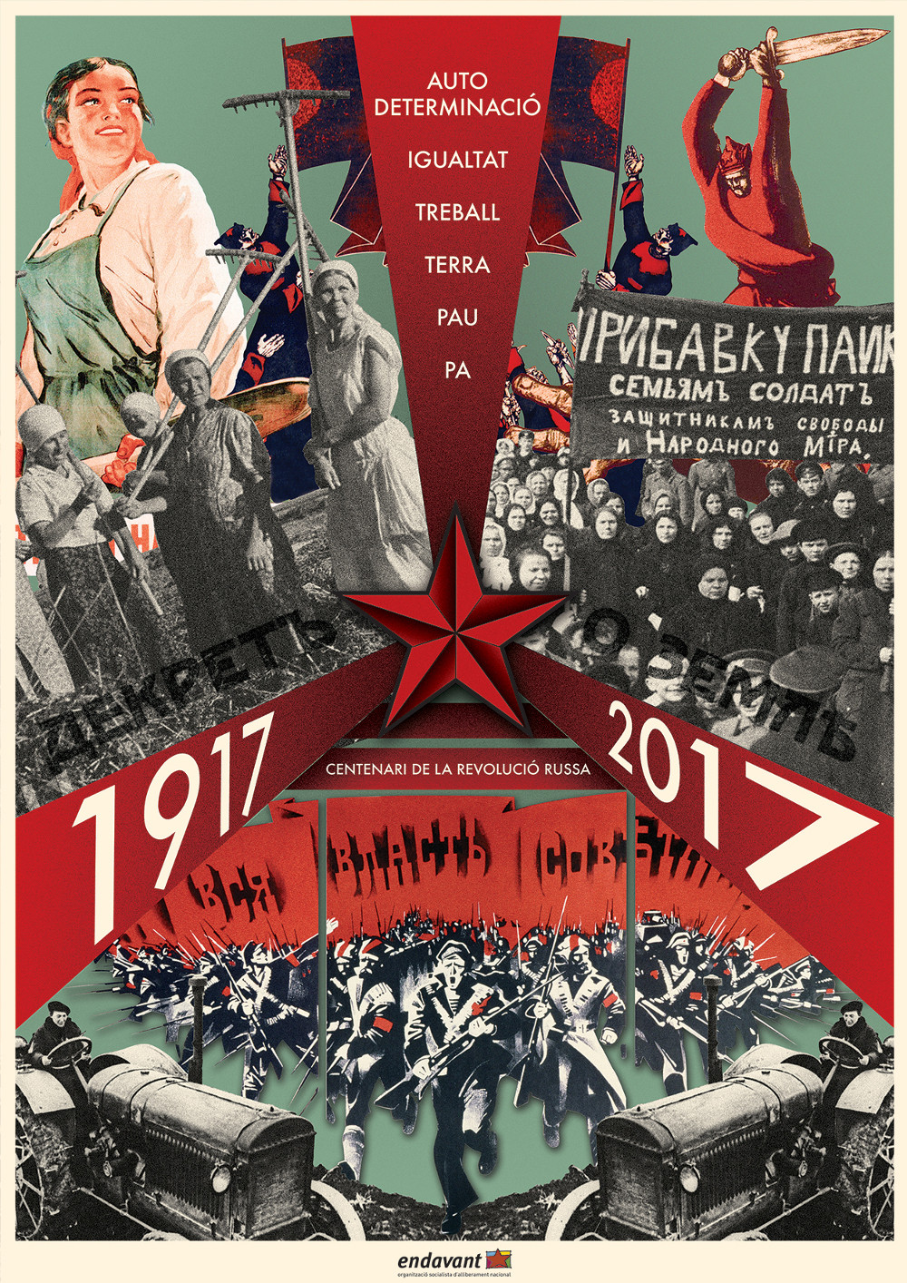 Autodeterminació, igualtat, treball, terra, pau i pa. Centenari de la Revolució Russa.