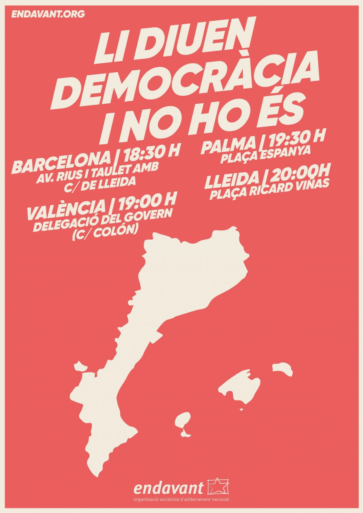 Mobilitzacions a les principals ciutats dels Països Catalans l’últim dia de la campanya electoral espanyola