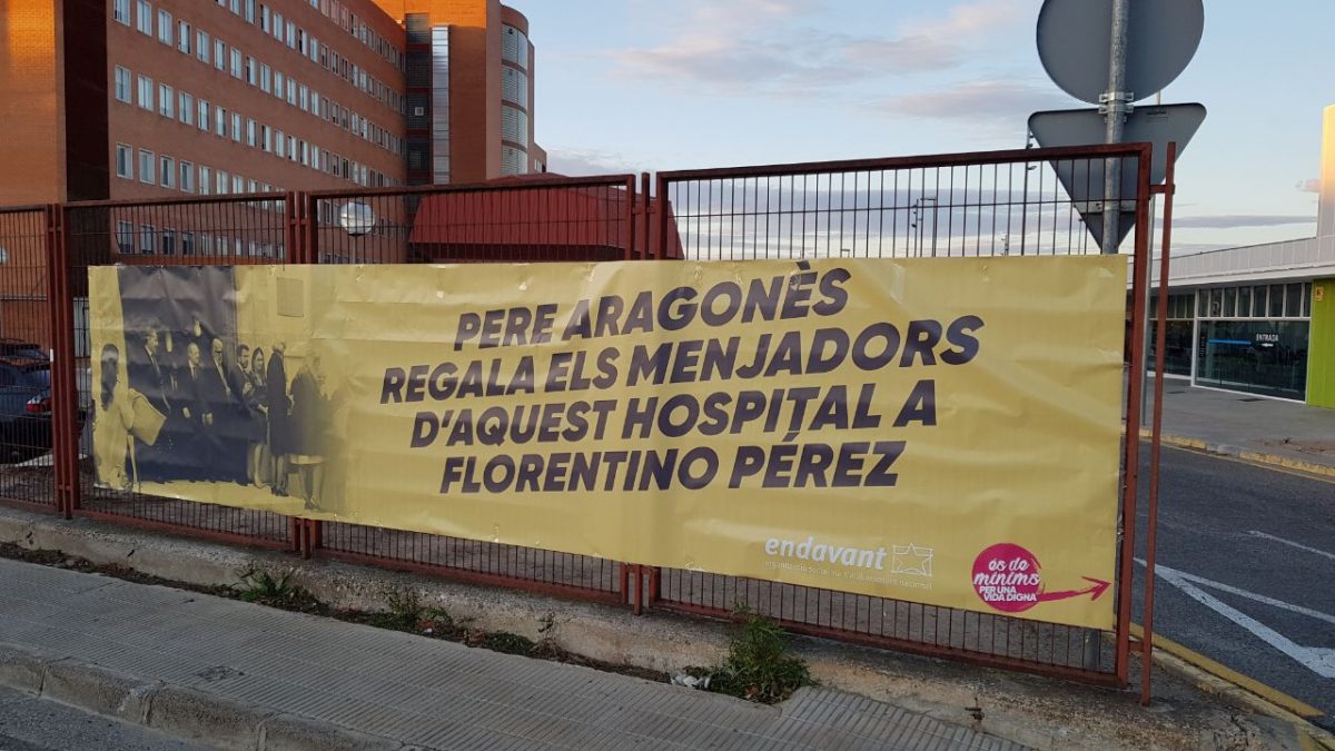 Denunciem que Pere Aragonès regala serveis públics a Florentino Pérez
