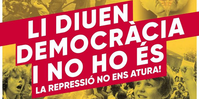 Espanya, capitalisme i patriarcat, eixa és la seua democràcia: en diuen democràcia i no ho és!