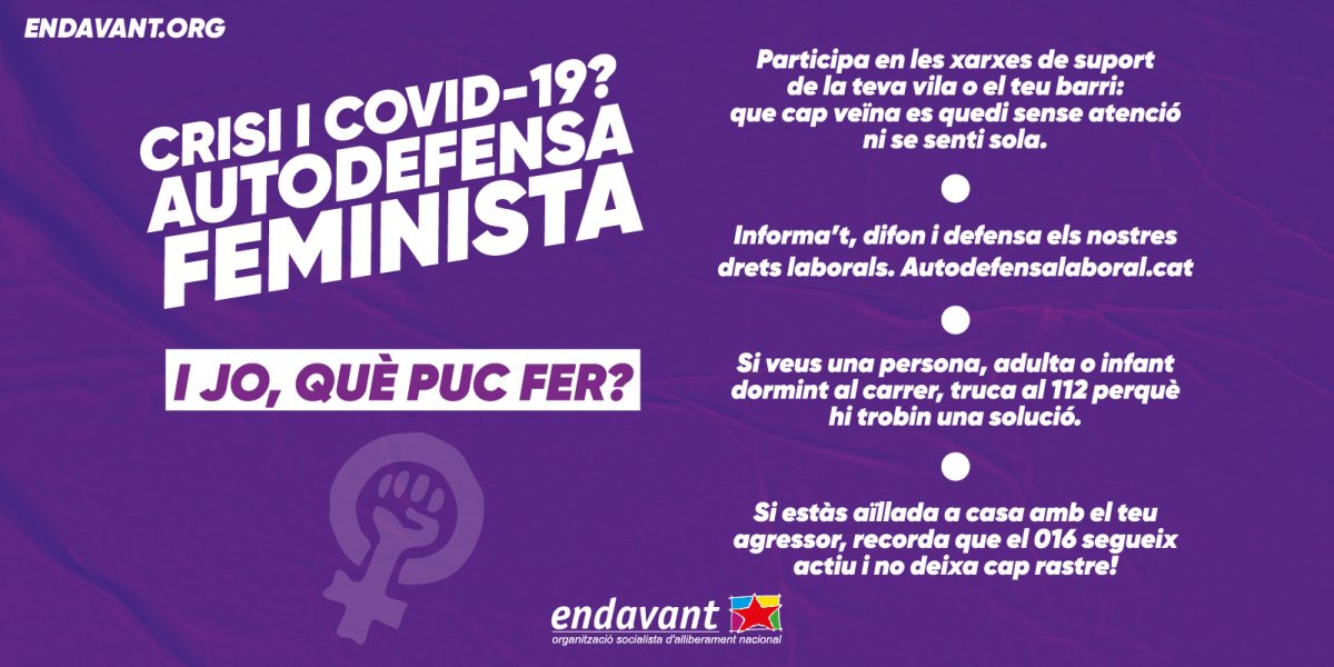 Crisi i #COVIDー19? Autodefensa feminista!