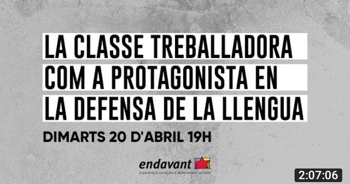 La classe treballadora com a protagonista en la defensa de la llengua