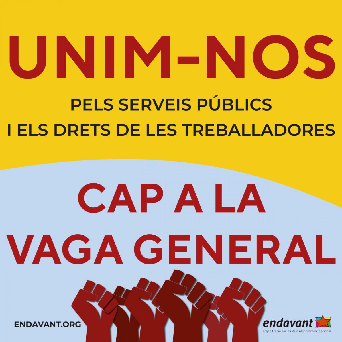 De la vaga d’educació i sanitat, cap a la vaga general